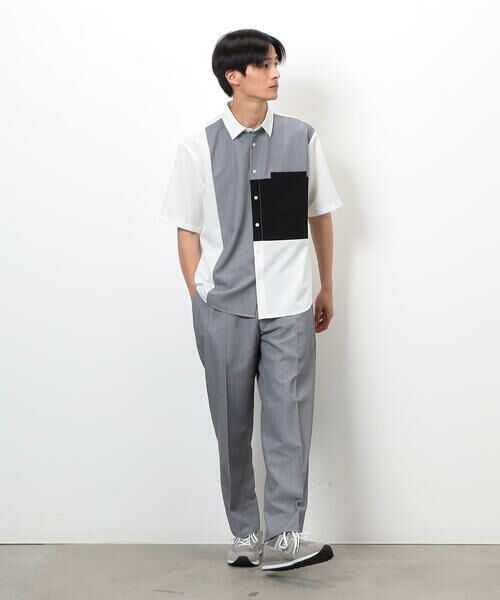 COMME CA ISM / コムサイズム スラックス・ドレスパンツ | ウールライク リラックスワイド テーパードパンツ | 詳細3