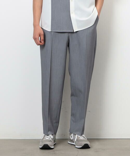 COMME CA ISM / コムサイズム スラックス・ドレスパンツ | ウールライク リラックスワイド テーパードパンツ | 詳細4