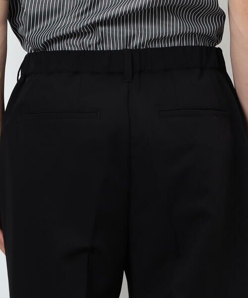 COMME CA ISM / コムサイズム スラックス・ドレスパンツ | ウールライク リラックスワイド テーパードパンツ | 詳細15
