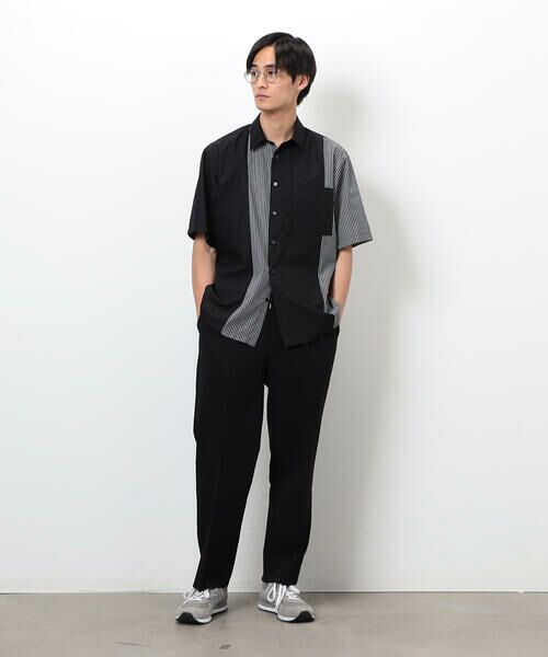 COMME CA ISM / コムサイズム スラックス・ドレスパンツ | ウールライク リラックスワイド テーパードパンツ | 詳細7