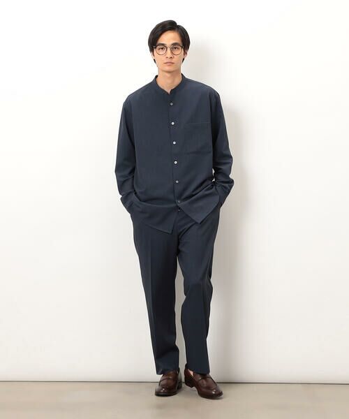 COMME CA ISM / コムサイズム スラックス・ドレスパンツ | ウールライク リラックスワイド テーパードパンツ | 詳細19