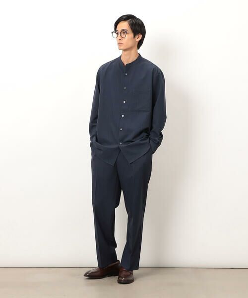 COMME CA ISM / コムサイズム スラックス・ドレスパンツ | ウールライク リラックスワイド テーパードパンツ | 詳細20