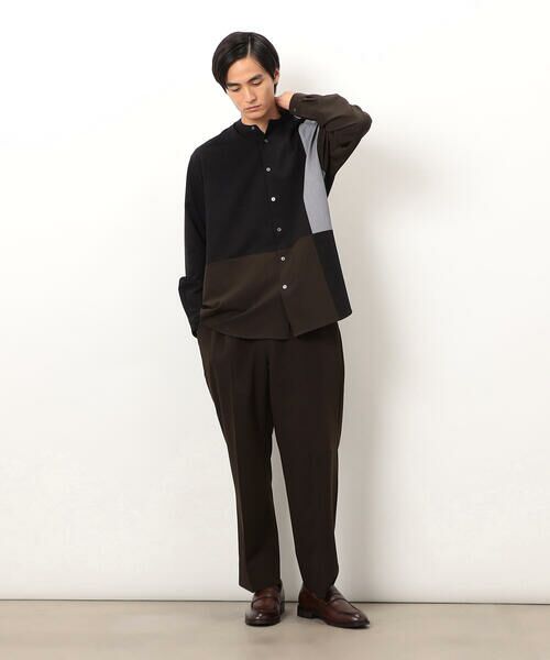 COMME CA ISM / コムサイズム スラックス・ドレスパンツ | ウールライク リラックスワイド テーパードパンツ | 詳細24