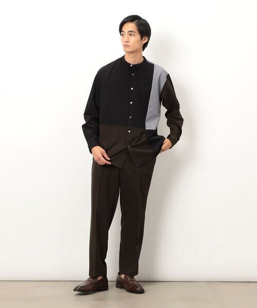 COMME CA ISM / コムサイズム スラックス・ドレスパンツ | ウールライク リラックスワイド テーパードパンツ | 詳細25