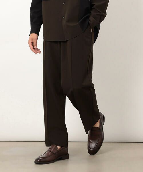 COMME CA ISM / コムサイズム スラックス・ドレスパンツ | ウールライク リラックスワイド テーパードパンツ | 詳細27