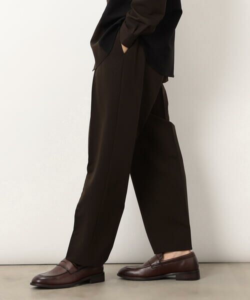COMME CA ISM / コムサイズム スラックス・ドレスパンツ | ウールライク リラックスワイド テーパードパンツ | 詳細28