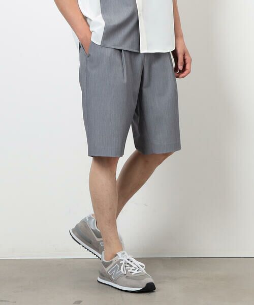 COMME CA ISM / コムサイズム ショート・ハーフ・半端丈パンツ | ウールライク ワンタックハーフパンツ | 詳細4