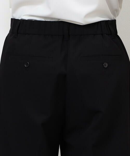 COMME CA ISM / コムサイズム ショート・ハーフ・半端丈パンツ | ウールライク ワンタックハーフパンツ | 詳細14