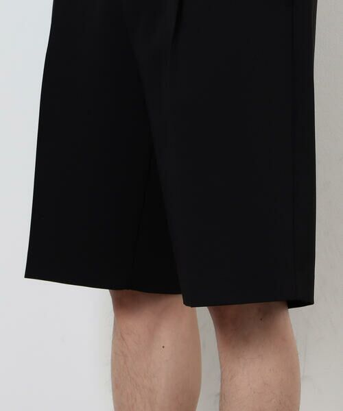 COMME CA ISM / コムサイズム ショート・ハーフ・半端丈パンツ | ウールライク ワンタックハーフパンツ | 詳細16