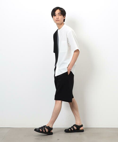 COMME CA ISM / コムサイズム ショート・ハーフ・半端丈パンツ | ウールライク ワンタックハーフパンツ | 詳細7