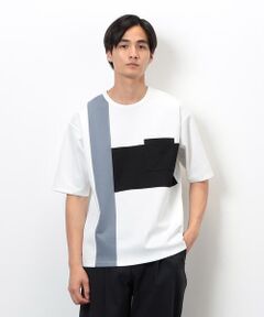COMME CA ISM / コムサイズム Tシャツ | ブロッキングＴシャツ
