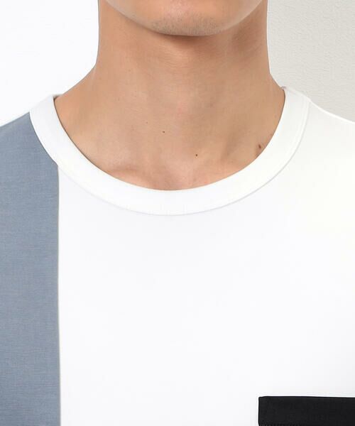 COMME CA ISM / コムサイズム Tシャツ | ブロッキングＴシャツ | 詳細8