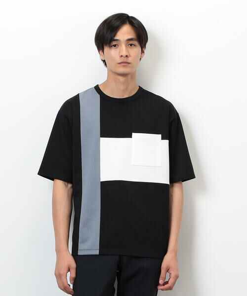 COMME CA ISM / コムサイズム Tシャツ | ブロッキングＴシャツ | 詳細14