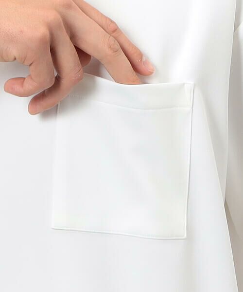 COMME CA ISM / コムサイズム Tシャツ | ストレッチポンチ×ストライプコンビTシャツ | 詳細10