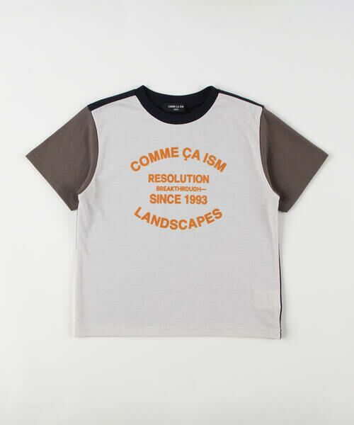 COMME CA ISM/コムサイズム フロッキープリント Tシャツ アイボリー 120cm COMME CA ISM/コムサイズム フロッキープリント Tシャツ アイボリー 120cm