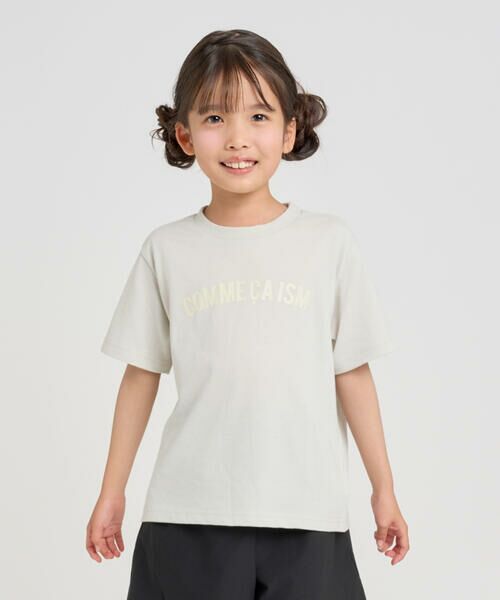 COMME CA ISM/コムサイズム "にっぽんの色" Tシャツ 真珠色(ライトグレー) 100cm COMME CA ISM/コムサイズム "にっぽんの色" Tシャツ 真珠色(ライトグレー) 100cm