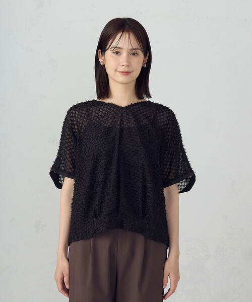 COMME CA ISM / コムサイズム シャツ・ブラウス | シアー フリンジ ドルマンスリーブブラウス | 詳細5