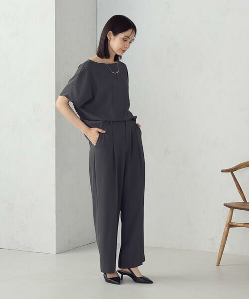 COMME CA ISM / コムサイズム シャツ・ブラウス | 【UVカット・接触冷感・吸水速乾】オーバーサイズＴブラウス / セットアップ対応 | 詳細2