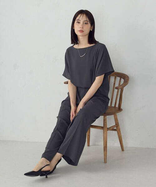 COMME CA ISM / コムサイズム シャツ・ブラウス | 【UVカット・接触冷感・吸水速乾】オーバーサイズＴブラウス / セットアップ対応 | 詳細5