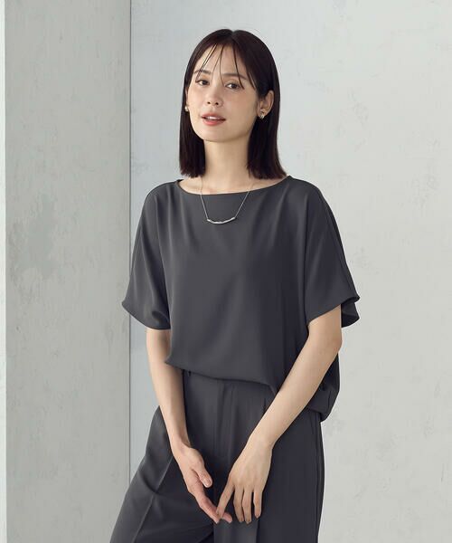 COMME CA ISM / コムサイズム シャツ・ブラウス | 【UVカット・接触冷感・吸水速乾】オーバーサイズＴブラウス / セットアップ対応 | 詳細6