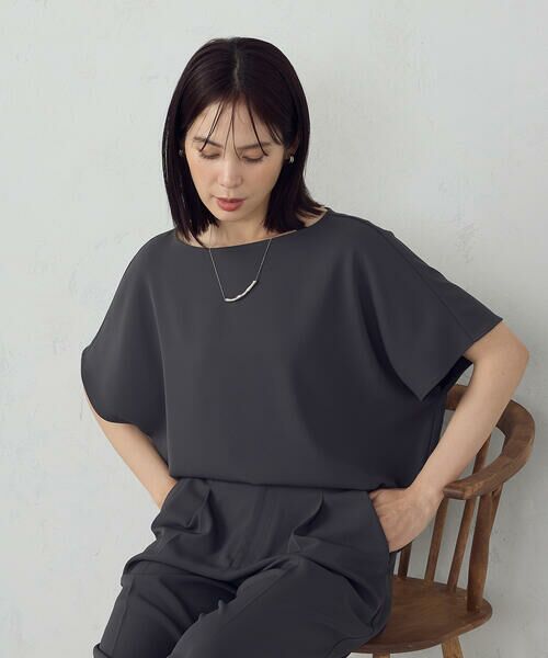 COMME CA ISM / コムサイズム シャツ・ブラウス | 【UVカット・接触冷感・吸水速乾】オーバーサイズＴブラウス / セットアップ対応 | 詳細7