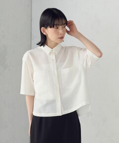 COMME CA ISM / コムサイズム シャツ・ブラウス | クロップド 半袖シャツ