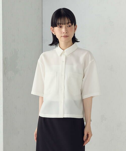 COMME CA ISM / コムサイズム シャツ・ブラウス | クロップド 半袖シャツ | 詳細7