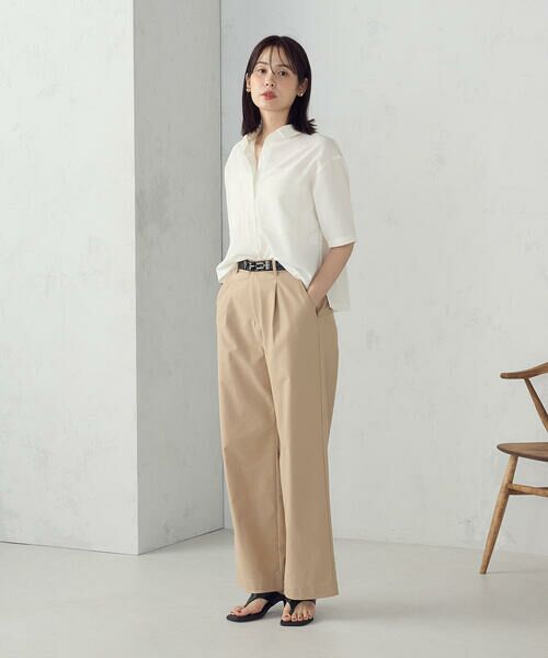 COMME CA ISM / コムサイズム シャツ・ブラウス | クロップド 半袖シャツ | 詳細1