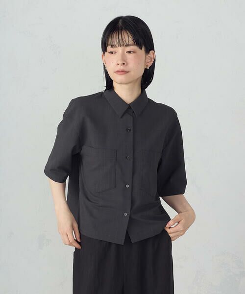COMME CA ISM / コムサイズム シャツ・ブラウス | クロップド 半袖シャツ | 詳細11