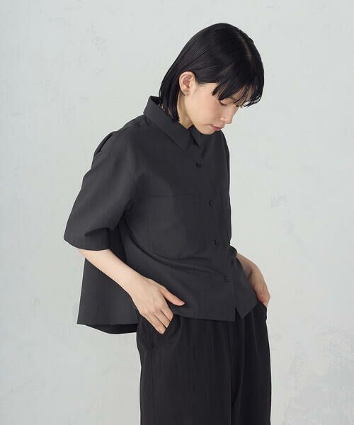 COMME CA ISM / コムサイズム シャツ・ブラウス | クロップド 半袖シャツ | 詳細12