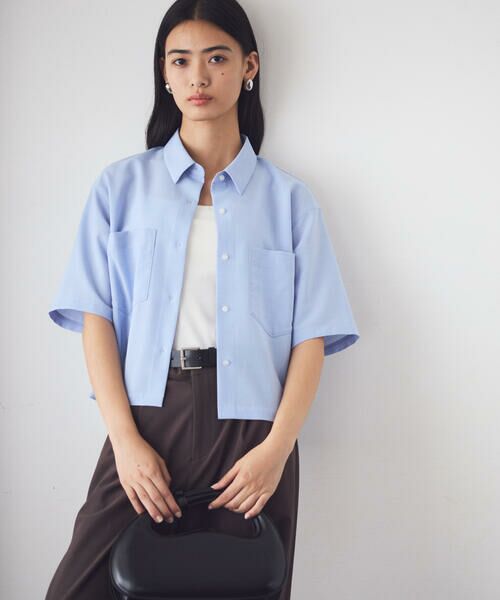 COMME CA ISM / コムサイズム シャツ・ブラウス | クロップド 半袖シャツ | 詳細14