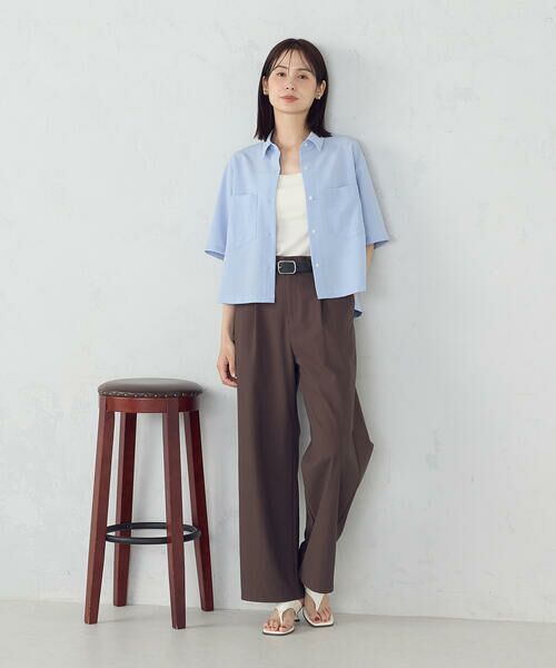 COMME CA ISM / コムサイズム シャツ・ブラウス | クロップド 半袖シャツ | 詳細17