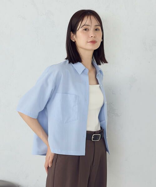 COMME CA ISM / コムサイズム シャツ・ブラウス | クロップド 半袖シャツ | 詳細20