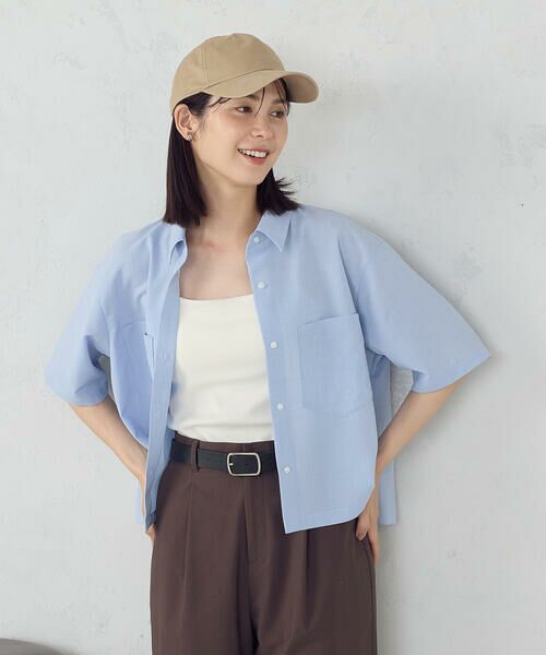 COMME CA ISM / コムサイズム シャツ・ブラウス | クロップド 半袖シャツ | 詳細21