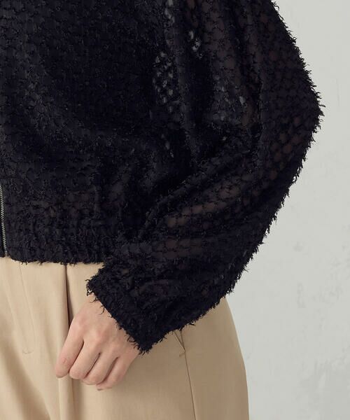 COMME CA ISM / コムサイズム ブルゾン | フリンジシアー ジップアップブルゾン | 詳細11