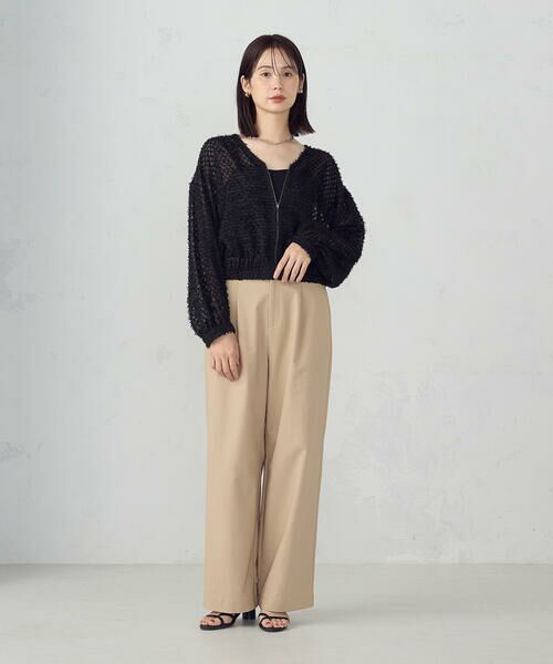 COMME CA ISM / コムサイズム ブルゾン | フリンジシアー ジップアップブルゾン | 詳細2