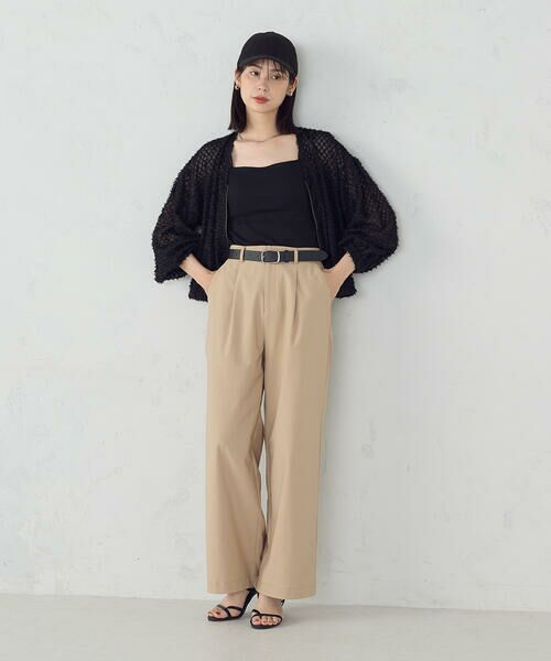 COMME CA ISM / コムサイズム ブルゾン | フリンジシアー ジップアップブルゾン | 詳細3