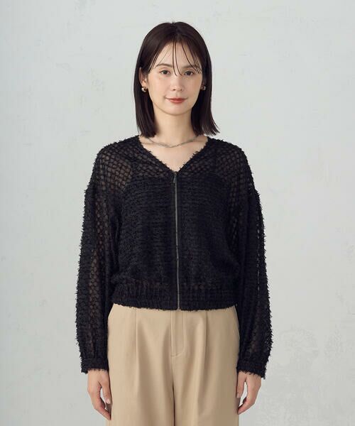 COMME CA ISM / コムサイズム ブルゾン | フリンジシアー ジップアップブルゾン | 詳細7