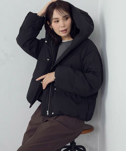 COMME CA ISM / コムサイズム その他アウター | フーデッドショートダウン | 詳細14