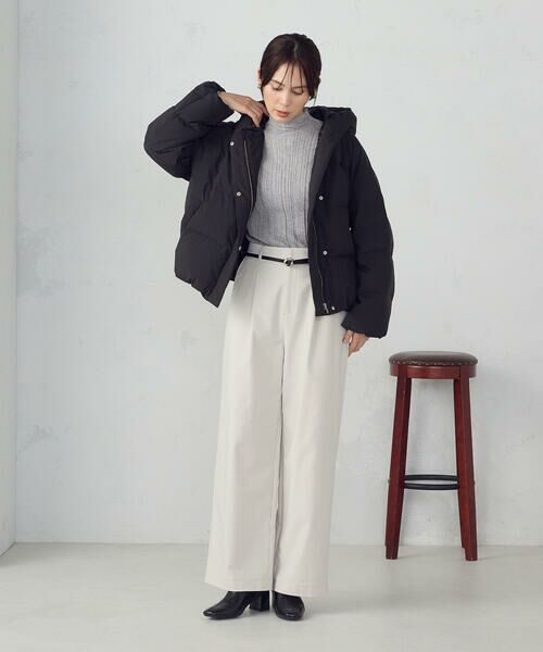 COMME CA ISM / コムサイズム その他アウター | フーデッドショートダウン | 詳細6