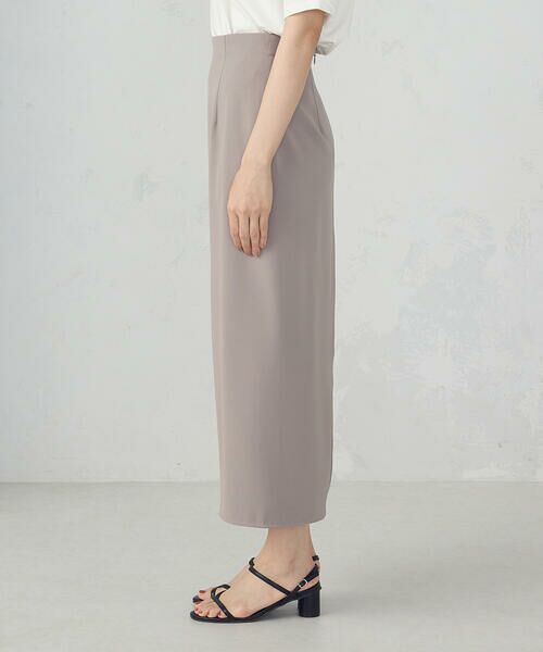 COMME CA ISM / コムサイズム ロング・マキシ丈スカート | ポリエステルツイル ナロースカート | 詳細14