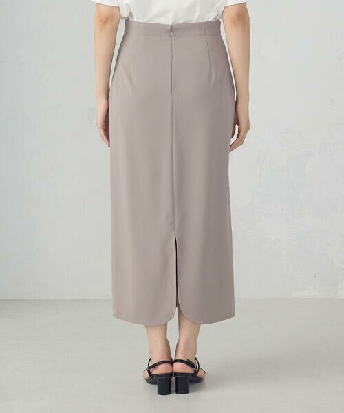 COMME CA ISM / コムサイズム ロング・マキシ丈スカート | ポリエステルツイル ナロースカート | 詳細15