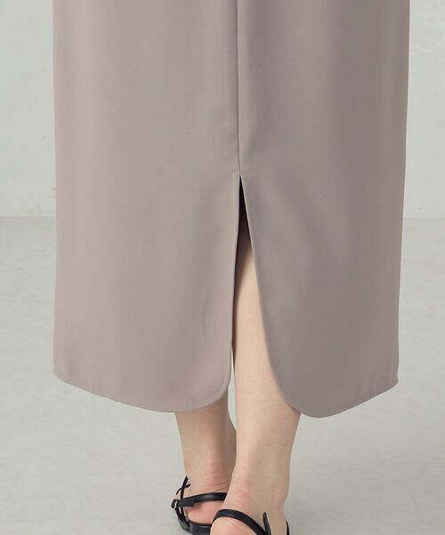 COMME CA ISM / コムサイズム ロング・マキシ丈スカート | ポリエステルツイル ナロースカート | 詳細18