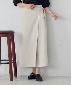 COMME CA ISM / コムサイズム ロング・マキシ丈スカート | ベルテッド Ａラインスカート