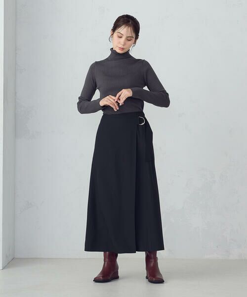 COMME CA ISM / コムサイズム ロング・マキシ丈スカート | ベルテッド Ａラインスカート | 詳細2