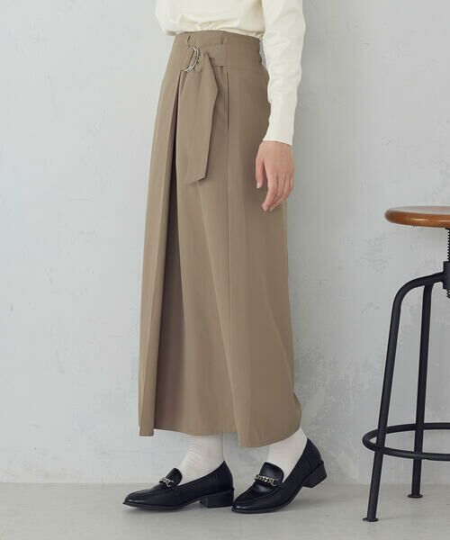 COMME CA ISM / コムサイズム ロング・マキシ丈スカート | ベルテッド Ａラインスカート | 詳細8