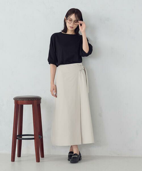 COMME CA ISM / コムサイズム ロング・マキシ丈スカート | ベルテッド Ａラインスカート | 詳細10