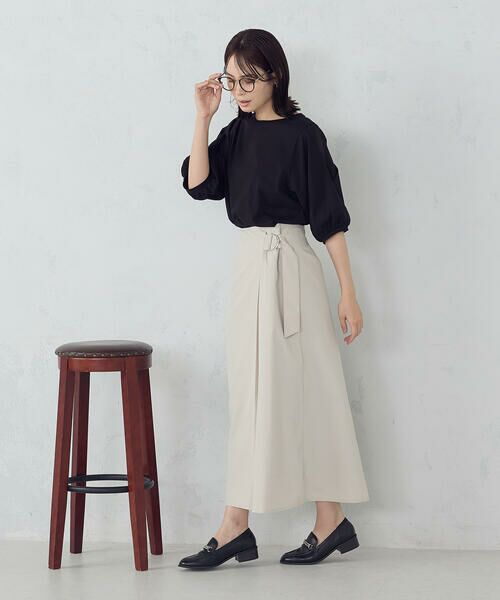 COMME CA ISM / コムサイズム ロング・マキシ丈スカート | ベルテッド Ａラインスカート | 詳細11