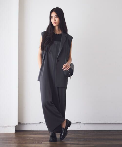 COMME CA ISM / コムサイズム サロペット・オールインワン | 【UVカット・接触冷感・吸水速乾】キャミストラップコンビネゾン / セットアップ対応 | 詳細2