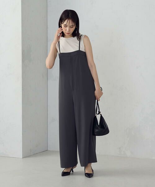 COMME CA ISM / コムサイズム サロペット・オールインワン | 【UVカット・接触冷感・吸水速乾】キャミストラップコンビネゾン / セットアップ対応 | 詳細3